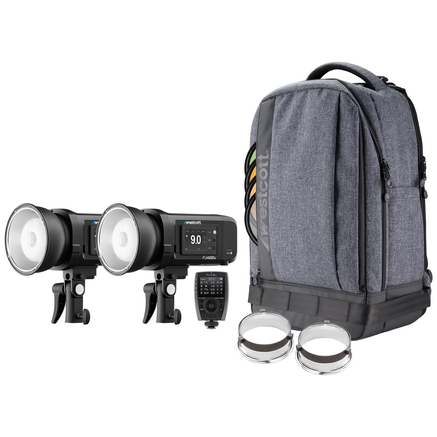 Amazon.com : Westcott FJ400 II Touchscreen Strobe 2-Light Backpack